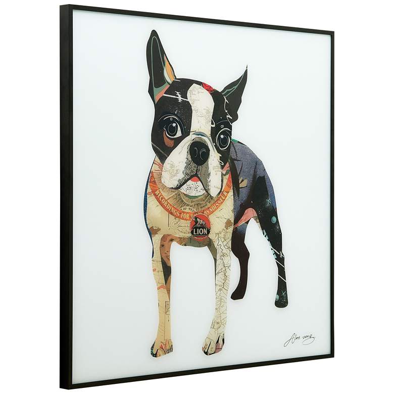 Image 5 Boston Terrier 1 and 2 24" Square 2-Piece Wall Art Set more views