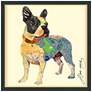 2_Boston Terrier 25" High Dimensional Collage Framed Wall Art