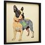 4_Boston Terrier 25" High Dimensional Collage Framed Wall Art more views