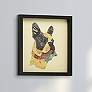 1_Boston Terrier Closeup 17" High Collage Framed Wall Art