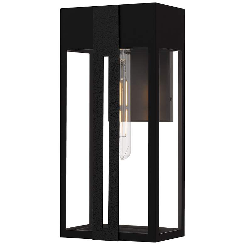 Image 1 Boswell 1-Light Matte Black Outdoor Wall Lantern