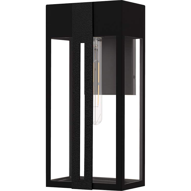 Image 2 Boswell 1-Light Matte Black Outdoor Wall Lantern more views
