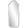 Bosworth Silver 24" x 59" Scalloped Rectangular Wall Mirror