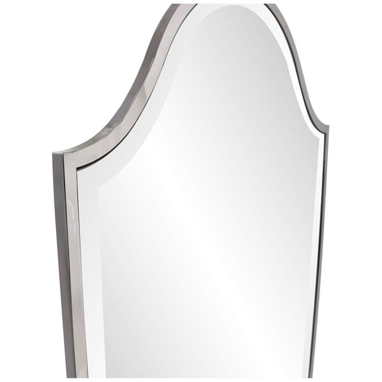 Image 5 Bosworth Silver 24" x 59" Scalloped Rectangular Wall Mirror more views