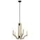 Botanica 25 1/2"W White-Washed Wood 5-Light Foyer Pendant