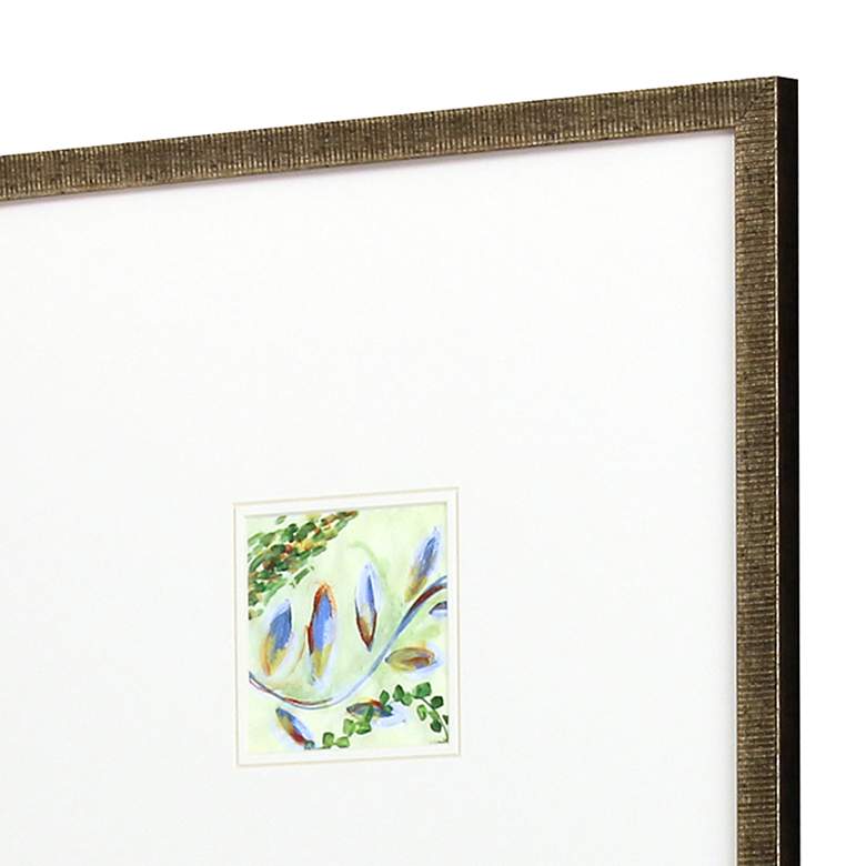 Image 4 Botanica II 16 inch Square 4-Piece Framed Giclee Wall Art Set more views