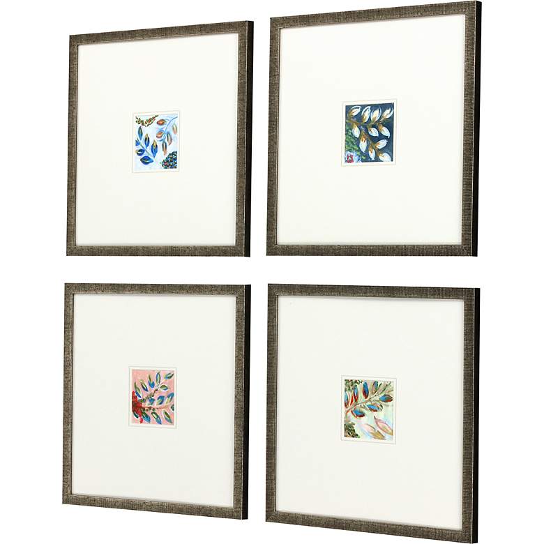 Image 5 Botanica III 16" Square 4-Piece Framed Giclee Wall Art Set more views