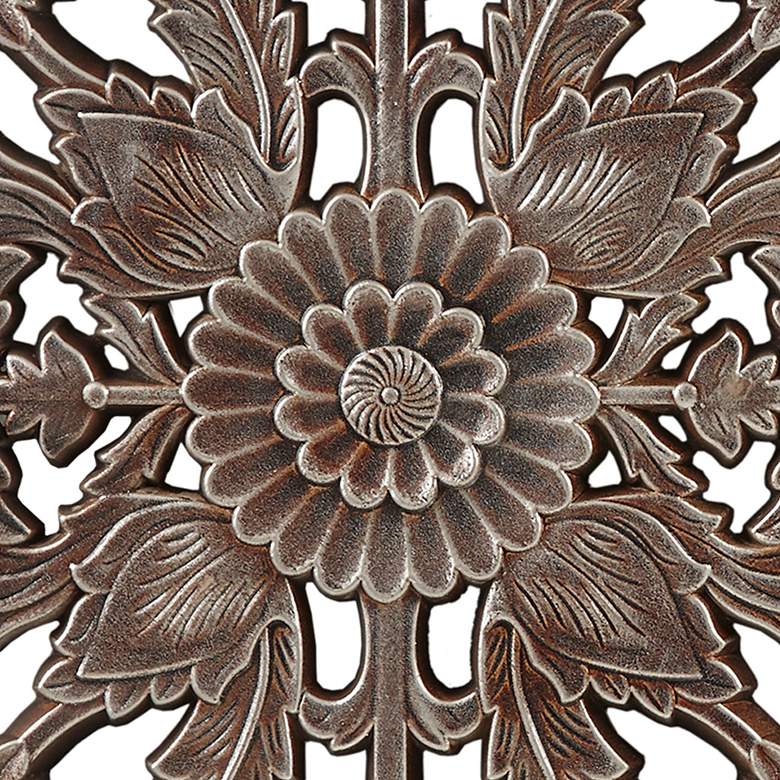 Image 2 Botanical 31 1/2" High Wood Wall Panels Set of 2 more views