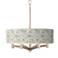 Botanical Ava 6-Light Nickel Pendant Chandelier