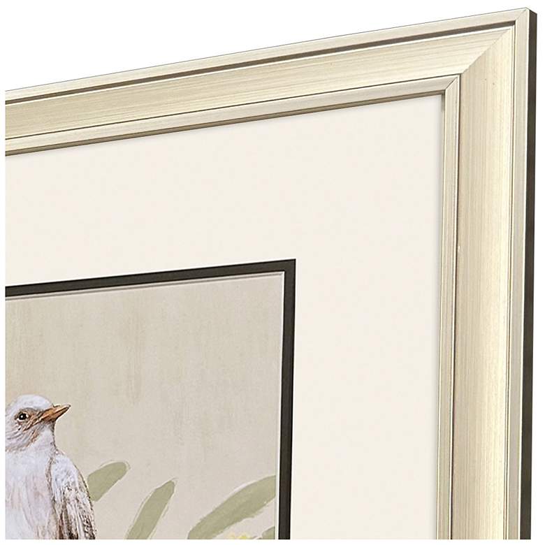 Image 3 Botanical Birds 15"W x 17"H Transitional Framed Art Set of 2 more views