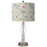 Botanical Giclee Apothecary Clear Glass Table Lamp