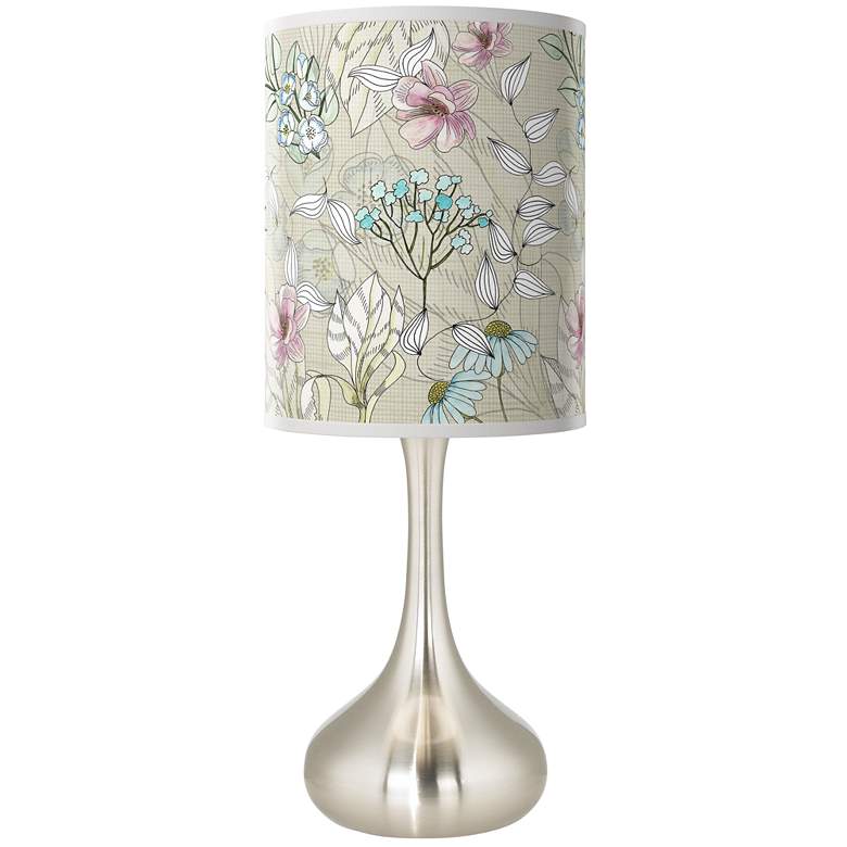 Image 1 Botanical Giclee Droplet Table Lamp