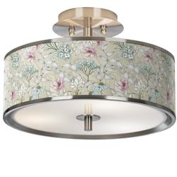 Botanical Giclee Glow 14&quot; Wide Ceiling Light
