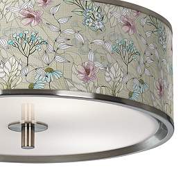 Image3 of Botanical Giclee Glow 14" Wide Ceiling Light more views
