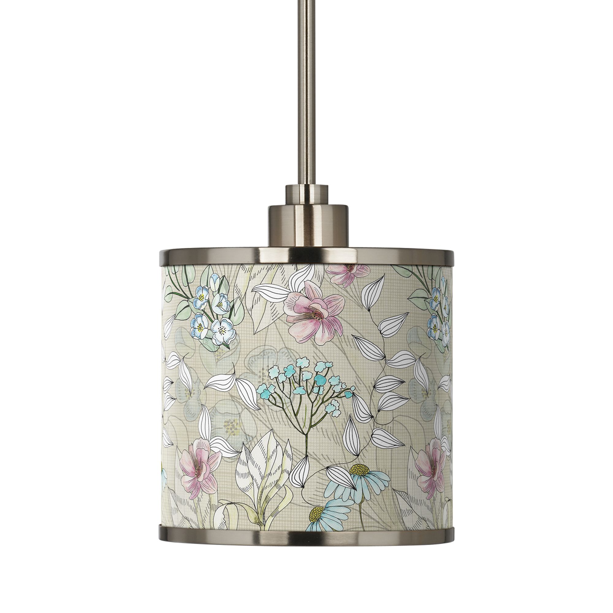 Image 3 Botanical Giclee Glow Mini Pendant Light more views