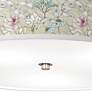 3_Botanical Giclee Nickel 20 1/4" Wide Ceiling Light more views