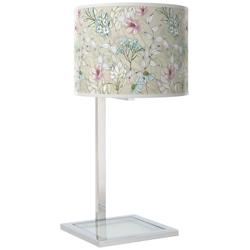 Botanical Glass Inset Table Lamp