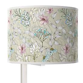 Image2 of Botanical Glass Inset Table Lamp more views