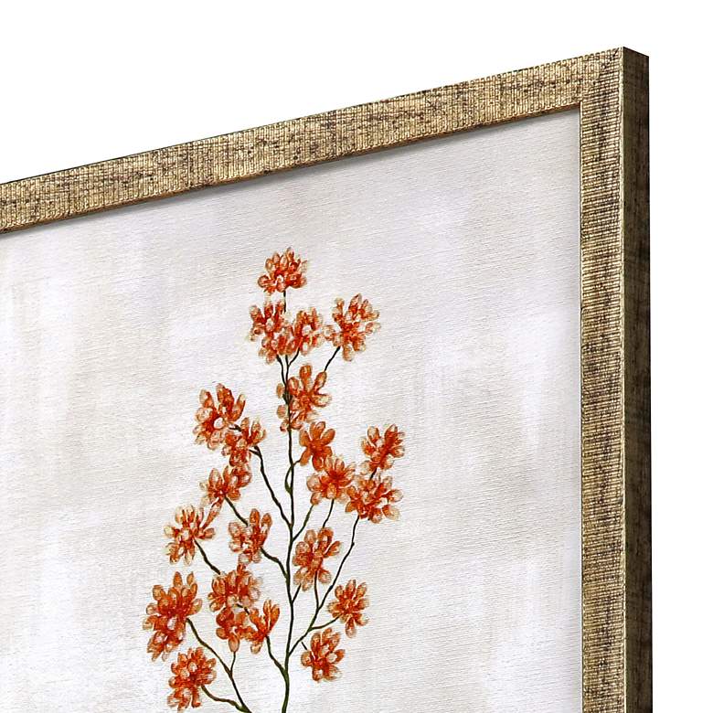 Image 4 Botanical I 17" High 4-Piece Giclee Framed Wall Art Set more views