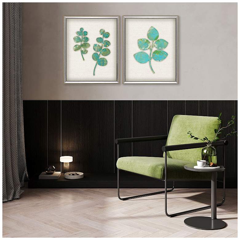 Image 4 Botanical I 18"W x 22"H Framed Art Set of 2 more views