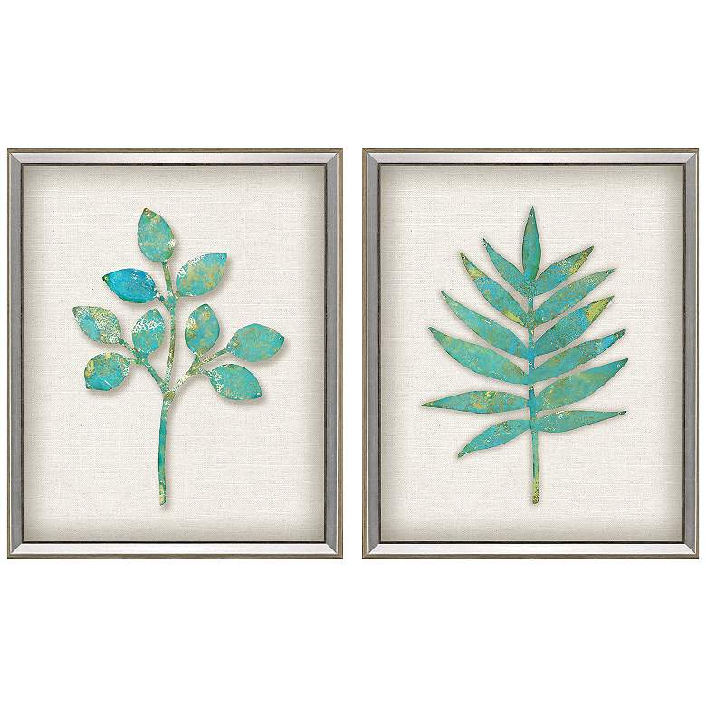 Image 1 Botanical II 18"W x 22"H Framed Art Set of 2