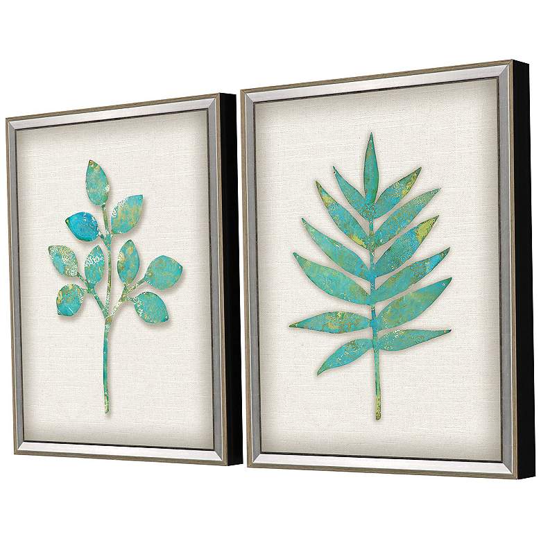 Image 2 Botanical II 18"W x 22"H Framed Art Set of 2 more views