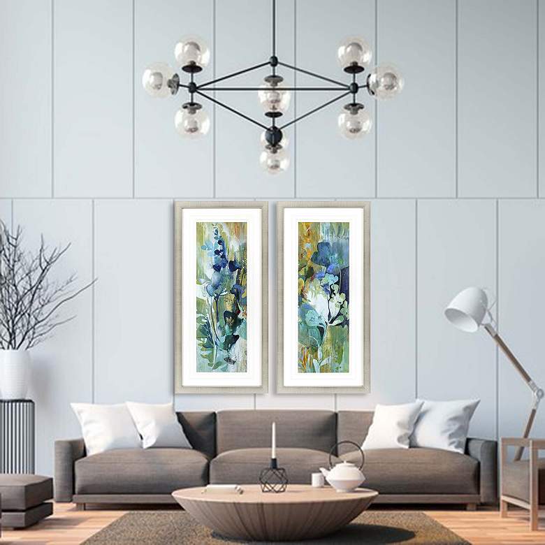 Image 2 Botanical Illusion 22"W x 46"H Framed Art Set of 2 more views