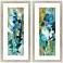 Botanical Illusion 46"H 2-Piece Framed Giclee Wall Art Set