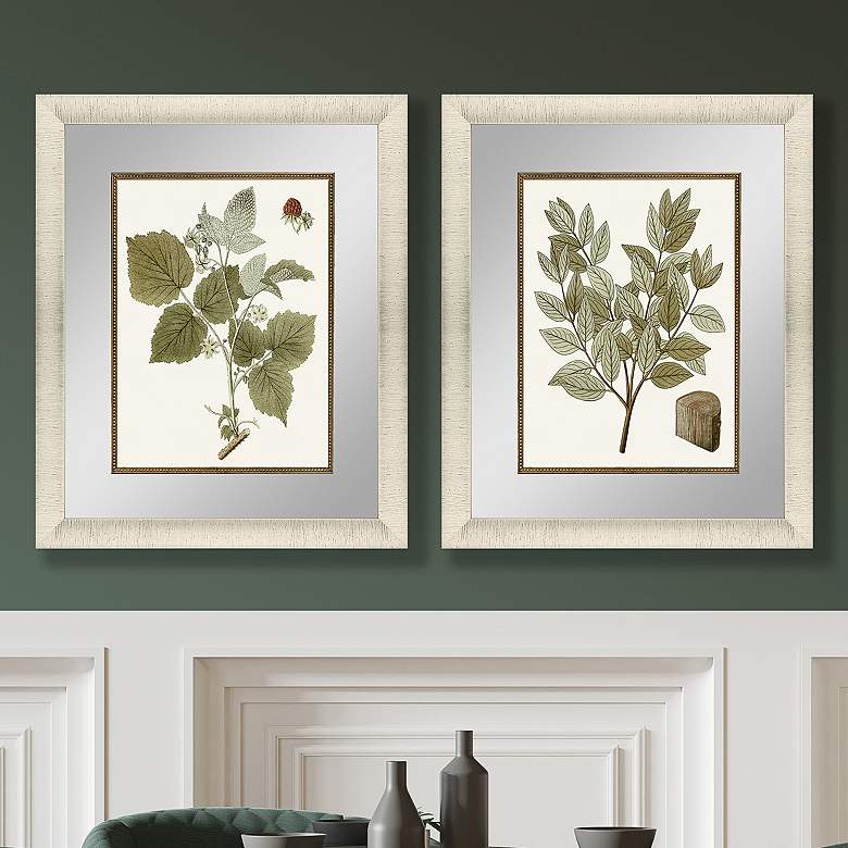 Image 1 Botanical Leaf II 25" High 2-Piece Framed Wall Art Set