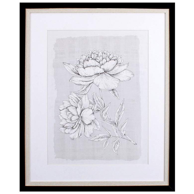 Image 1 Botanical Linen I 27"W x 33"H Framed Art