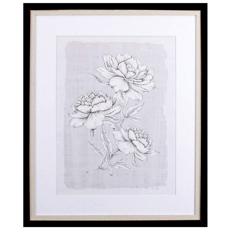 Image 1 Botanical Linen II 27"W x 33"H Framed Art