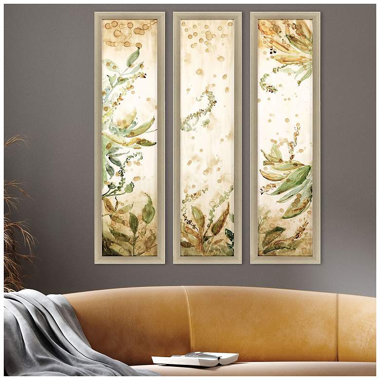 Image 4 Botanical Odyssey II 14"W x 51"H Framed Art more views