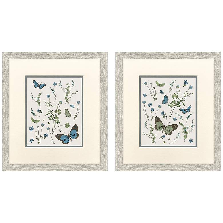 Image 2 Botanical Page 14"W x 16"H Framed Art - Set of 2
