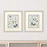 1_Botanical Page 14"W x 16"H Framed Art - Set of 2