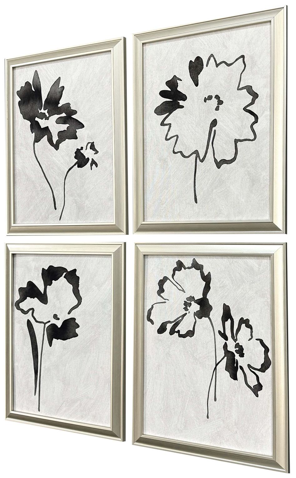 Image 3 Botanical Silhouettes 14"W x 18"H Framed Art - Set of 4 more views