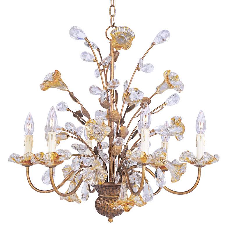 Image 1 Botanik Collection Chandelier with Crystal Flowers