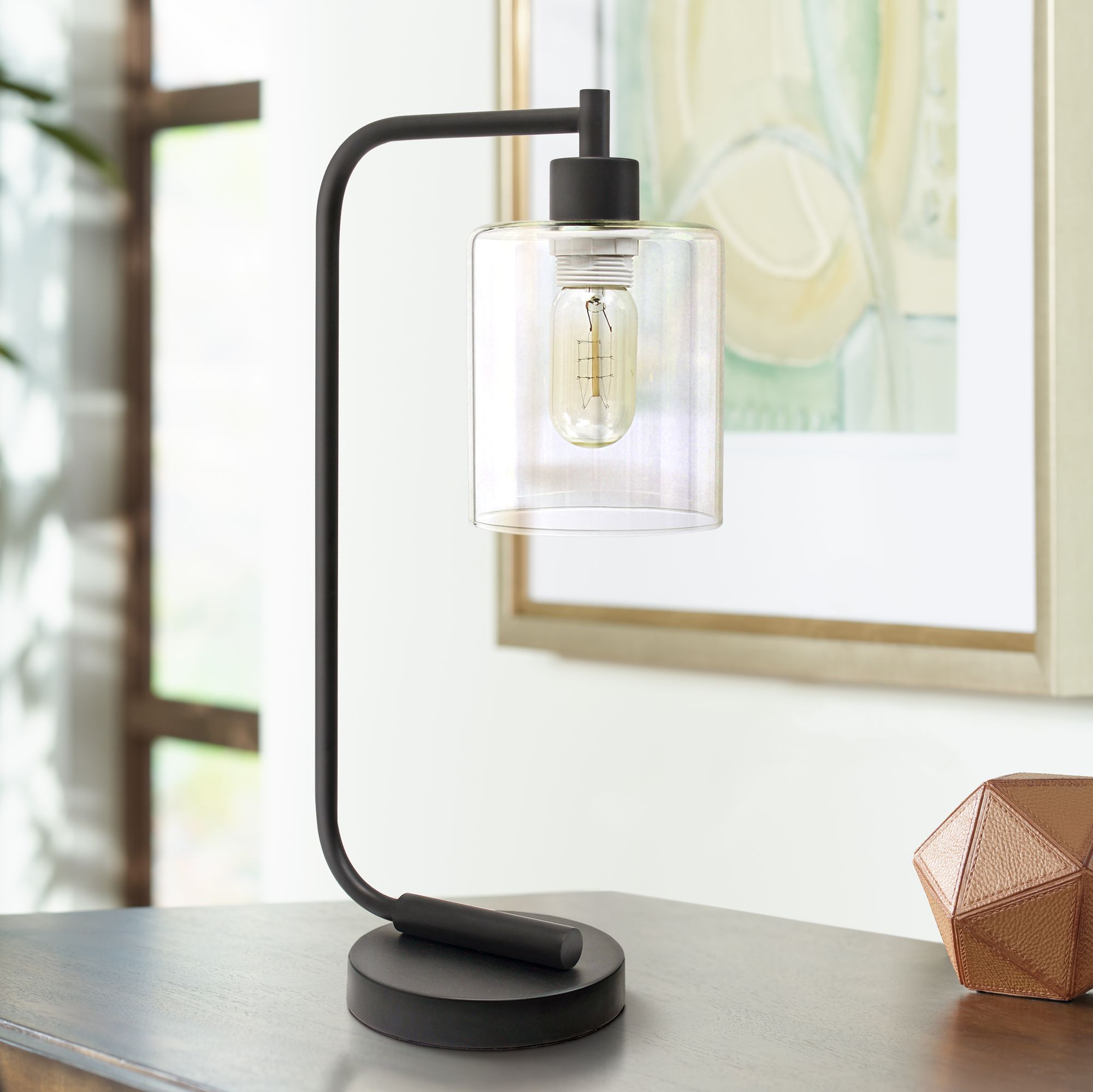 matte black desk lamp