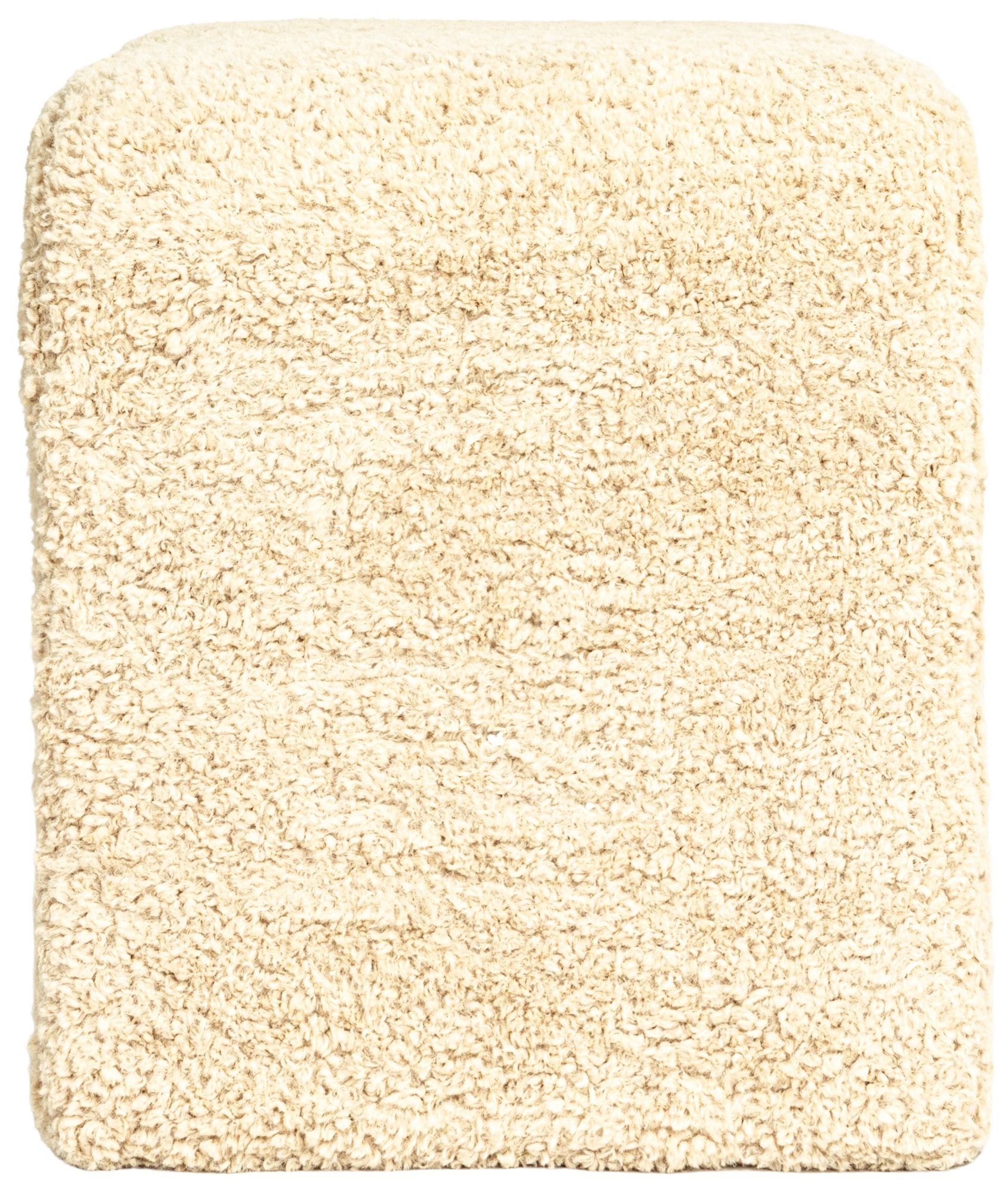 Image 4 Boucle Fabric Upholstered Waterfall Bench, Ivory more views