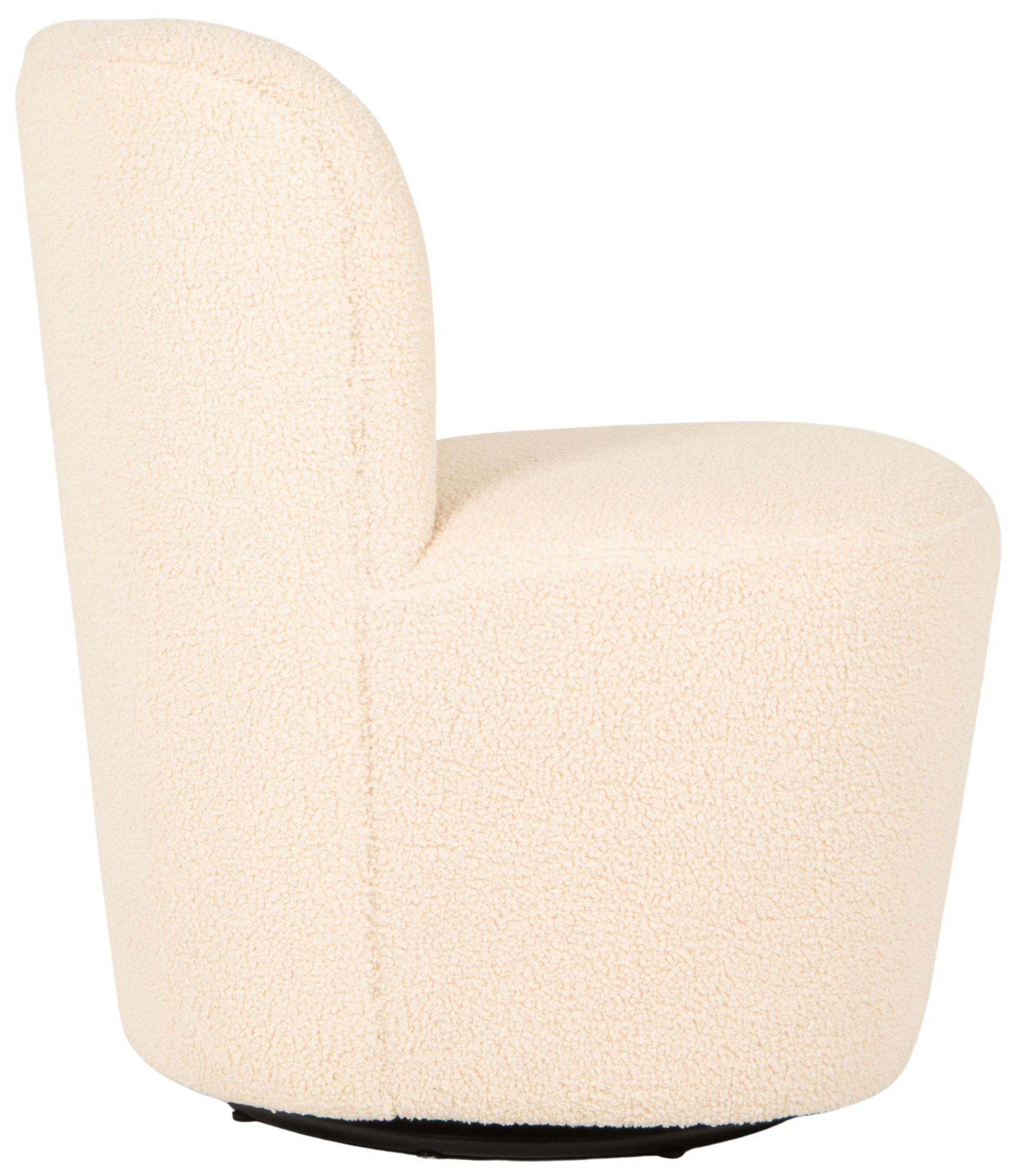 Image 5 Boucle Swivel Accent Chair, Ivory more views