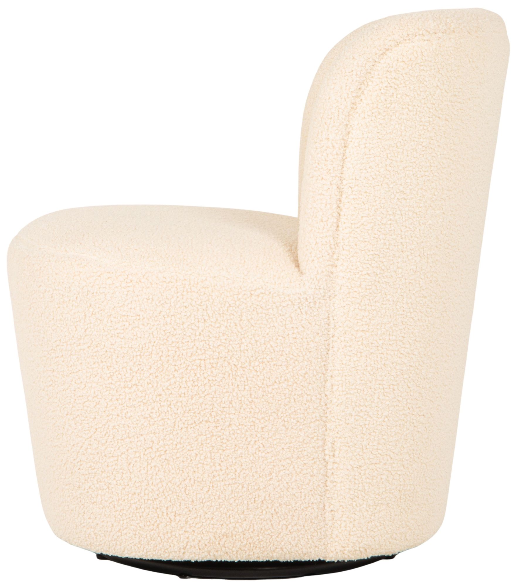 Image 7 Boucle Swivel Accent Chair, Ivory more views