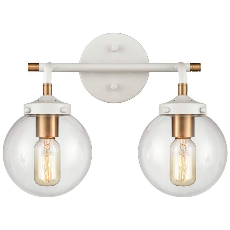 Image 1 Boudreaux 15" Wide 2-Light Vanity Light - Matte White