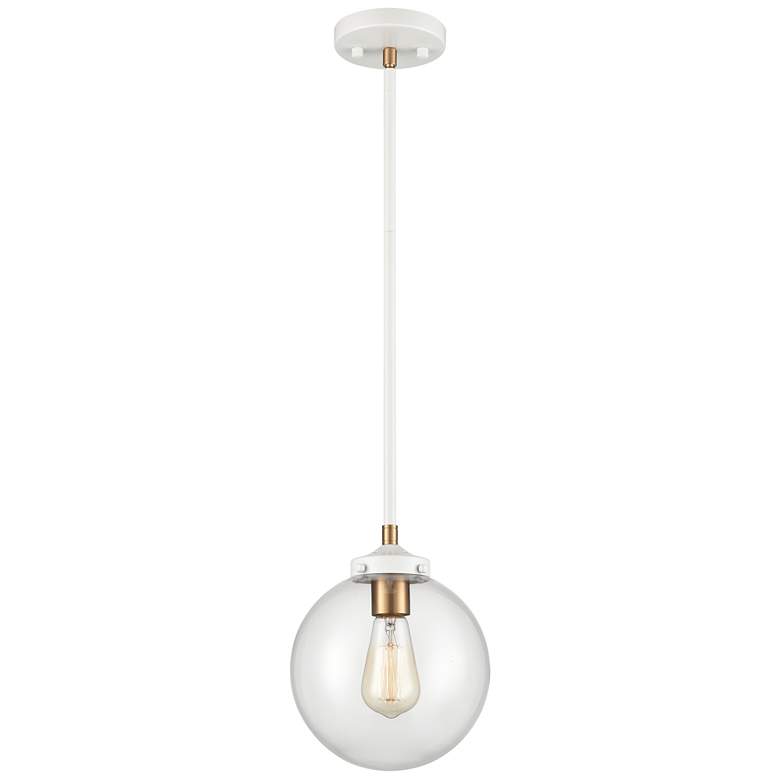 Image 1 Boudreaux 8" Wide 1-Light Mini Pendant - Matte White