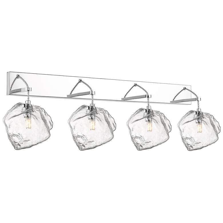 Image 2 Boulder 31 3/4" Wide Stainless Steel 4-Light LED Bath Light