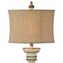 2_Boulder 65" Distressed Black and Cream White Floor Lamp more views