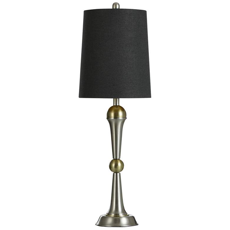 Image 1 Boulder Gold - Steel Buffet Lamp With Black Shade