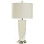 Bouleau 33.5" High Cream Crackle Brown Rustic Table Lamp