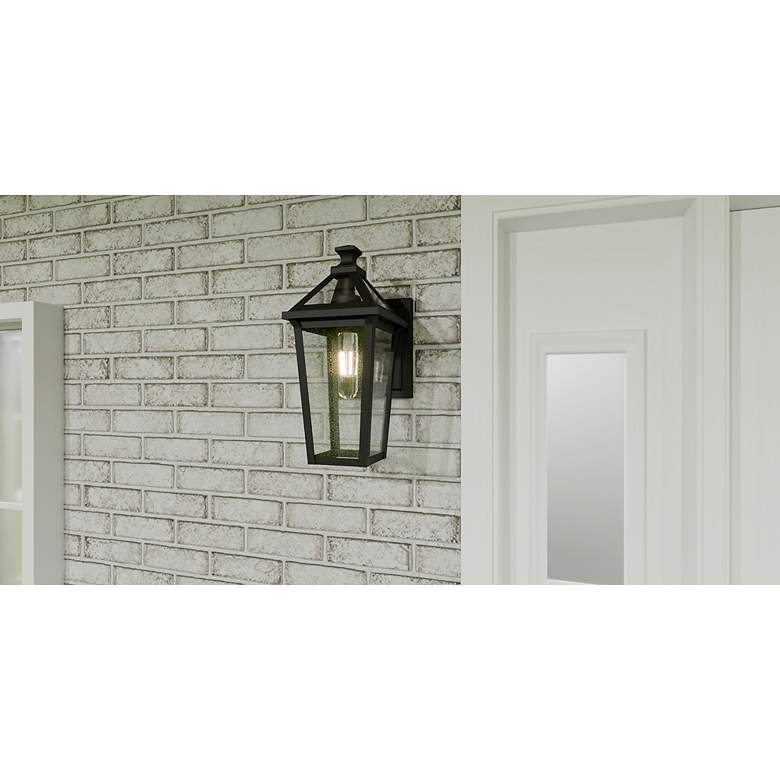 Image 7 Boulevard 1-Light Matte Black Outdoor Wall Lantern more views