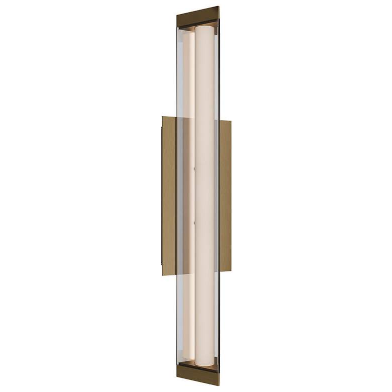 Image 1 Boulevard 2.5"H x 18"W 1-Light Bath Vanity & Wall Light in Aged Brass