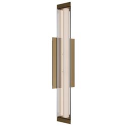 Boulevard 2.5"H x 18"W 1-Light Bath Vanity & Wall Light in Aged Brass