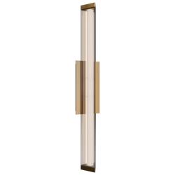 Boulevard 2.5"H x 24"W 1-Light Bath Vanity & Wall Light in Aged Brass